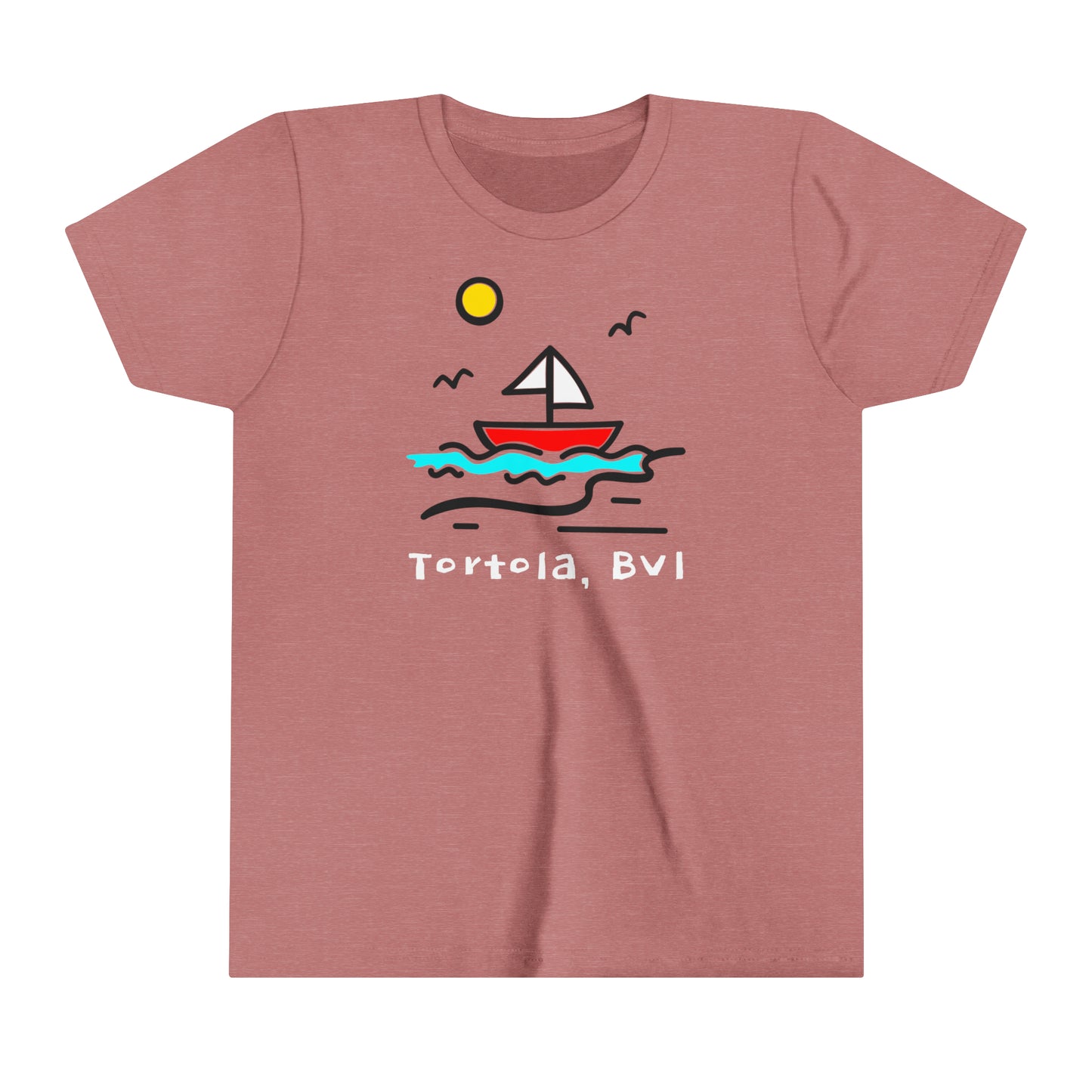 "Sailboat | Tortola" Youth S/S Tee