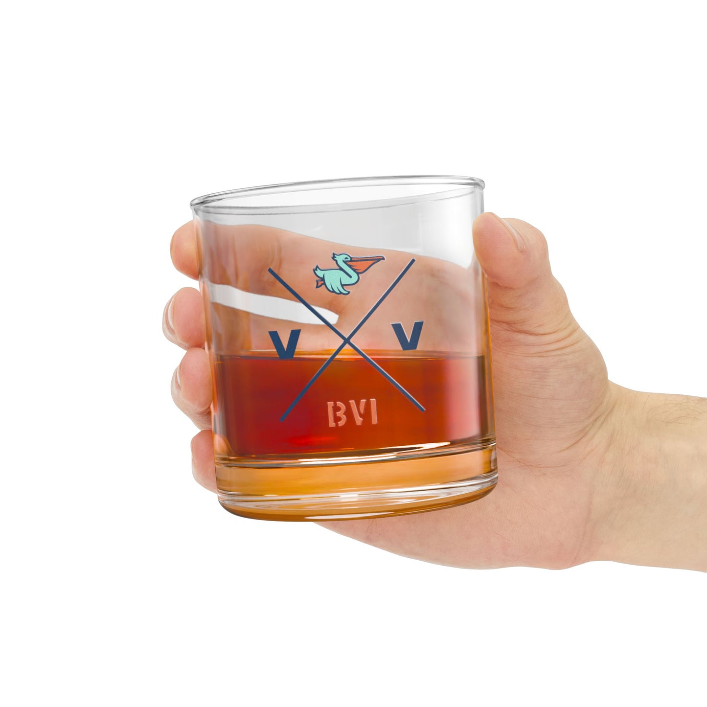 Virgin Vibes® | BVI Rocks Glass - Perfect Gift for Home Bar, Unique BVI Drinkware