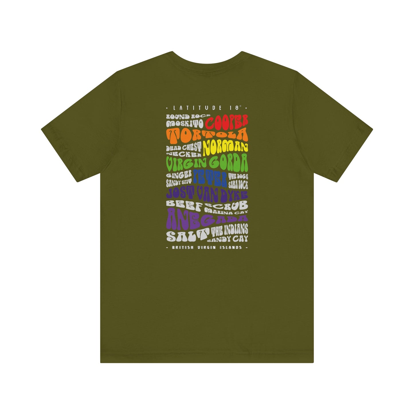 "BVI Island Names" S/S Tee