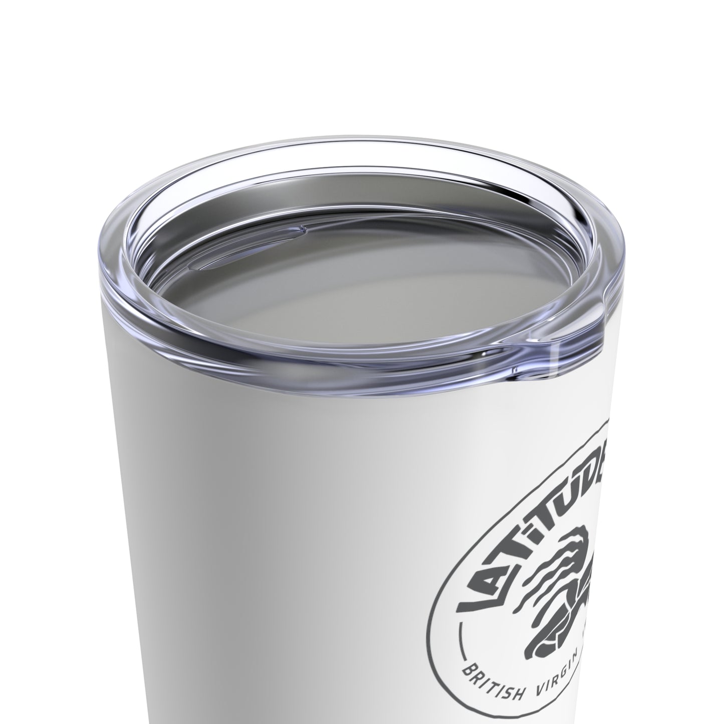 "Latitude 18º BVI" (White) SS Tumbler 20oz