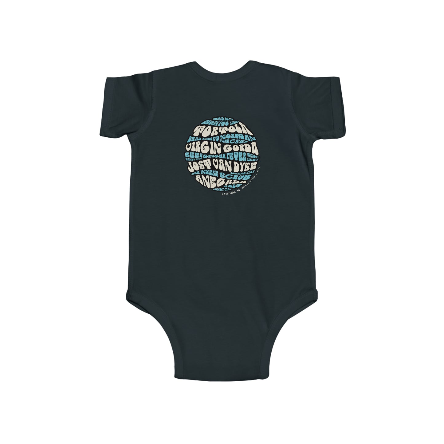 "BVI Bubble - Island Names" Infant Fine Jersey Bodysuit