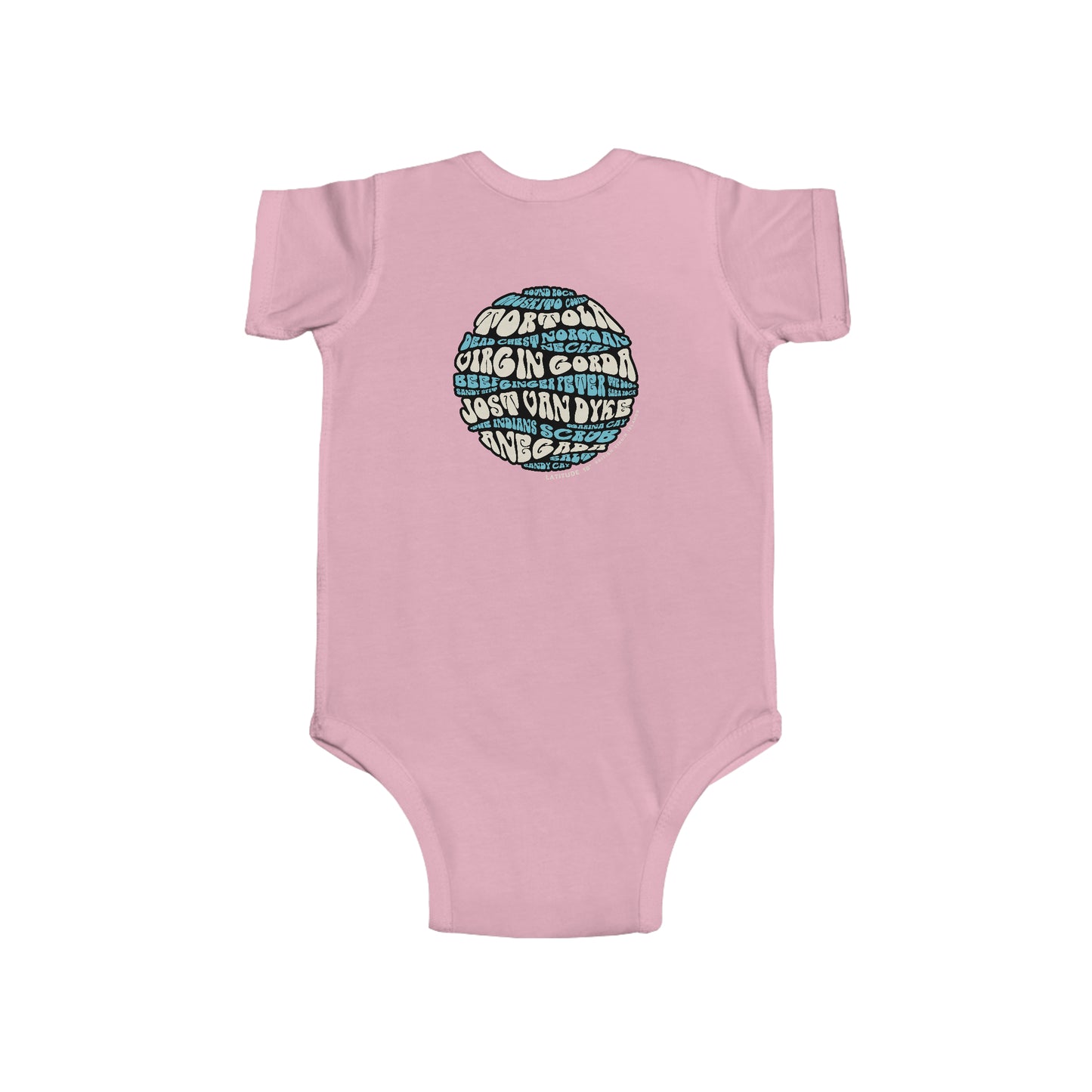 "BVI Bubble - Island Names" Infant Fine Jersey Bodysuit