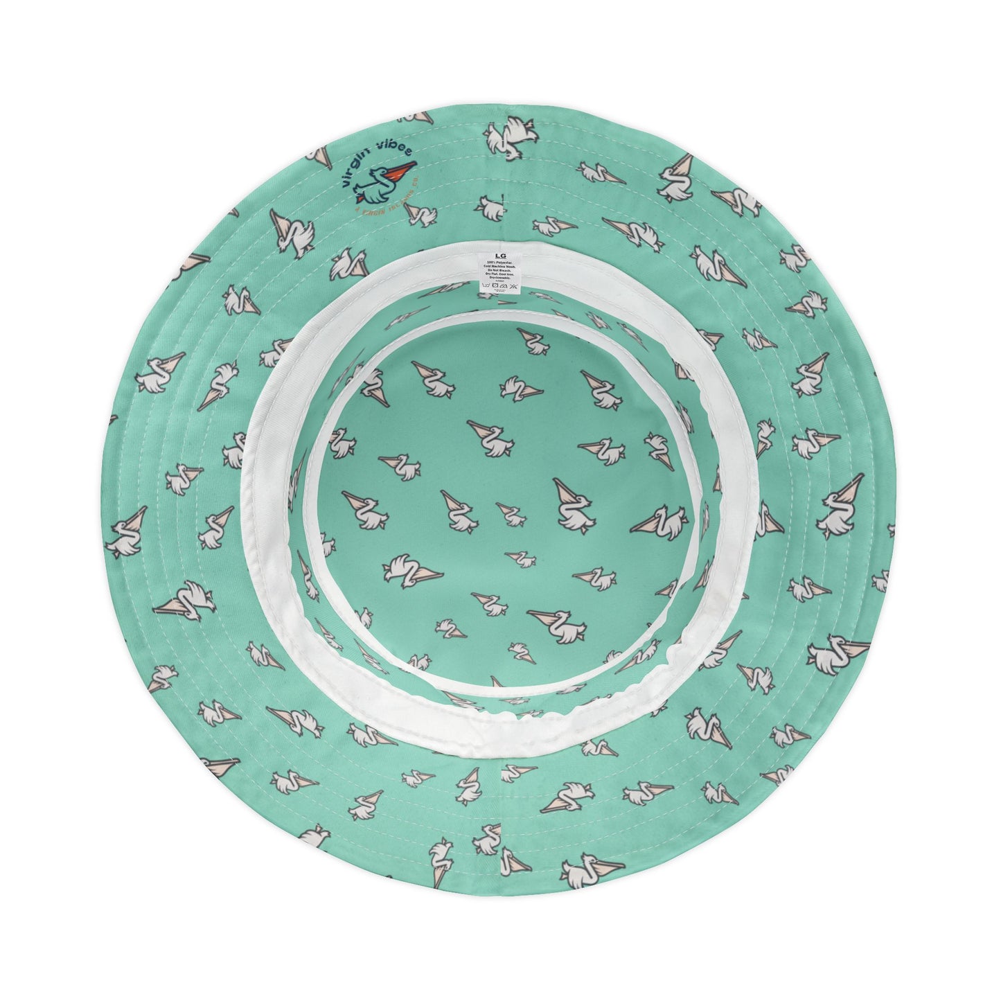 "Virgin Vibes - Swirly Birds" Bucket Hat