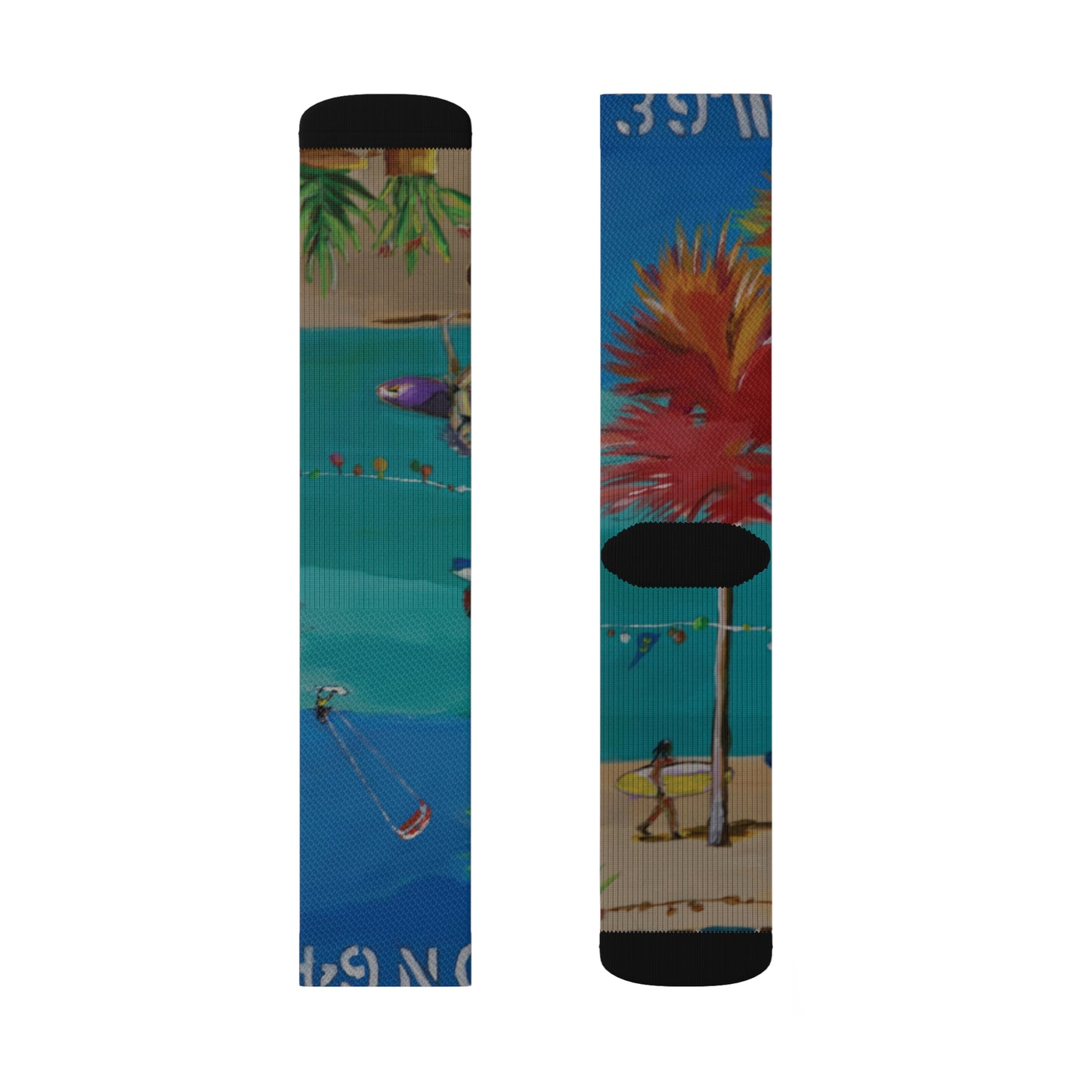 "BVI Beach Vibes" by Jim McManus Socks