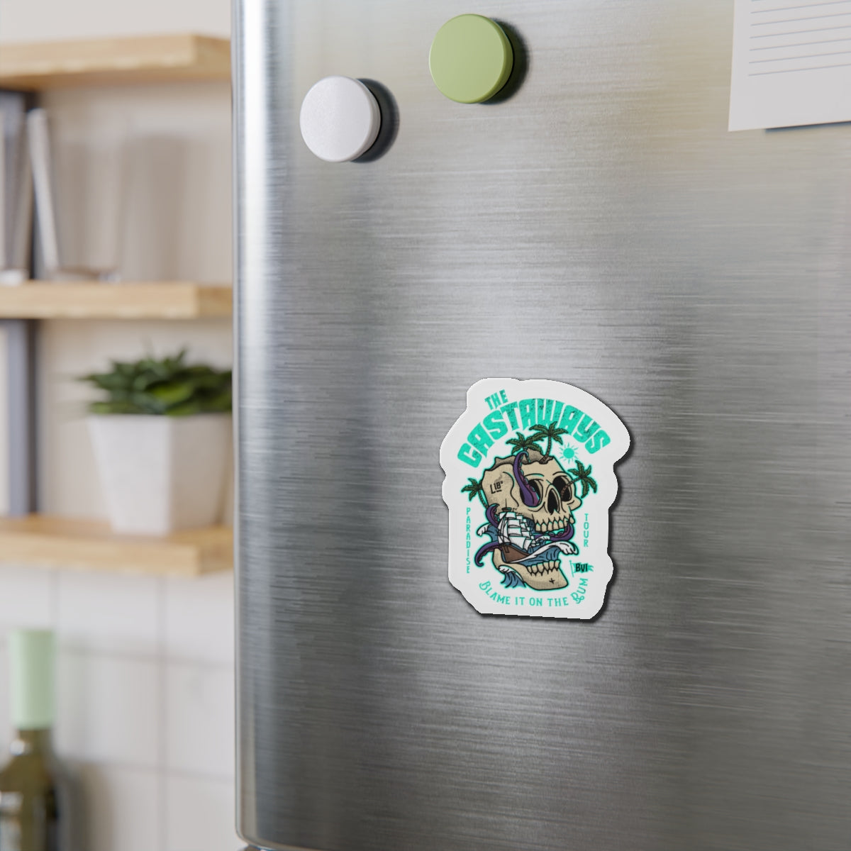 "The Castaways" Die-Cut Magnet