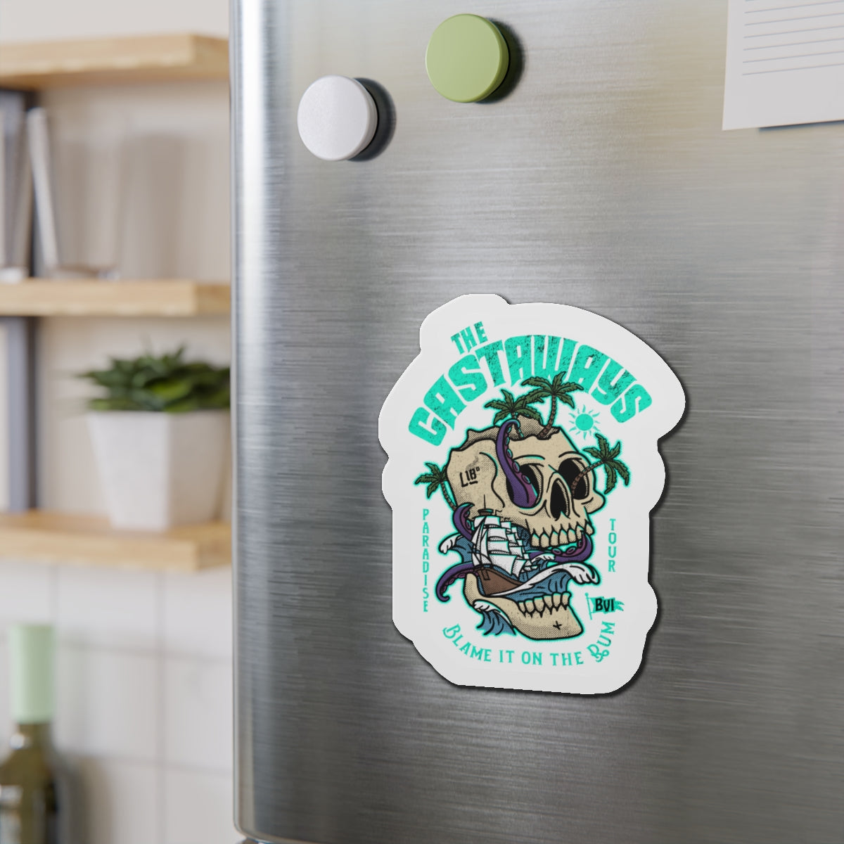 "The Castaways" Die-Cut Magnet
