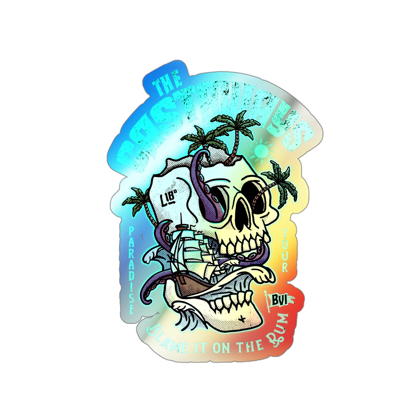 “The Castaways” Holographic Die-cut Sticker