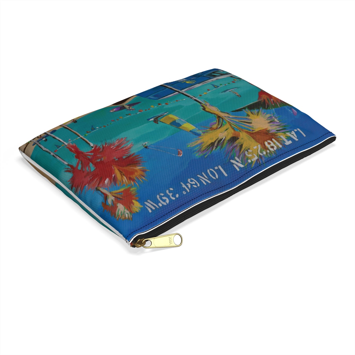 "BVI Beach Vibes" by Jim McManus Accessory Pouch