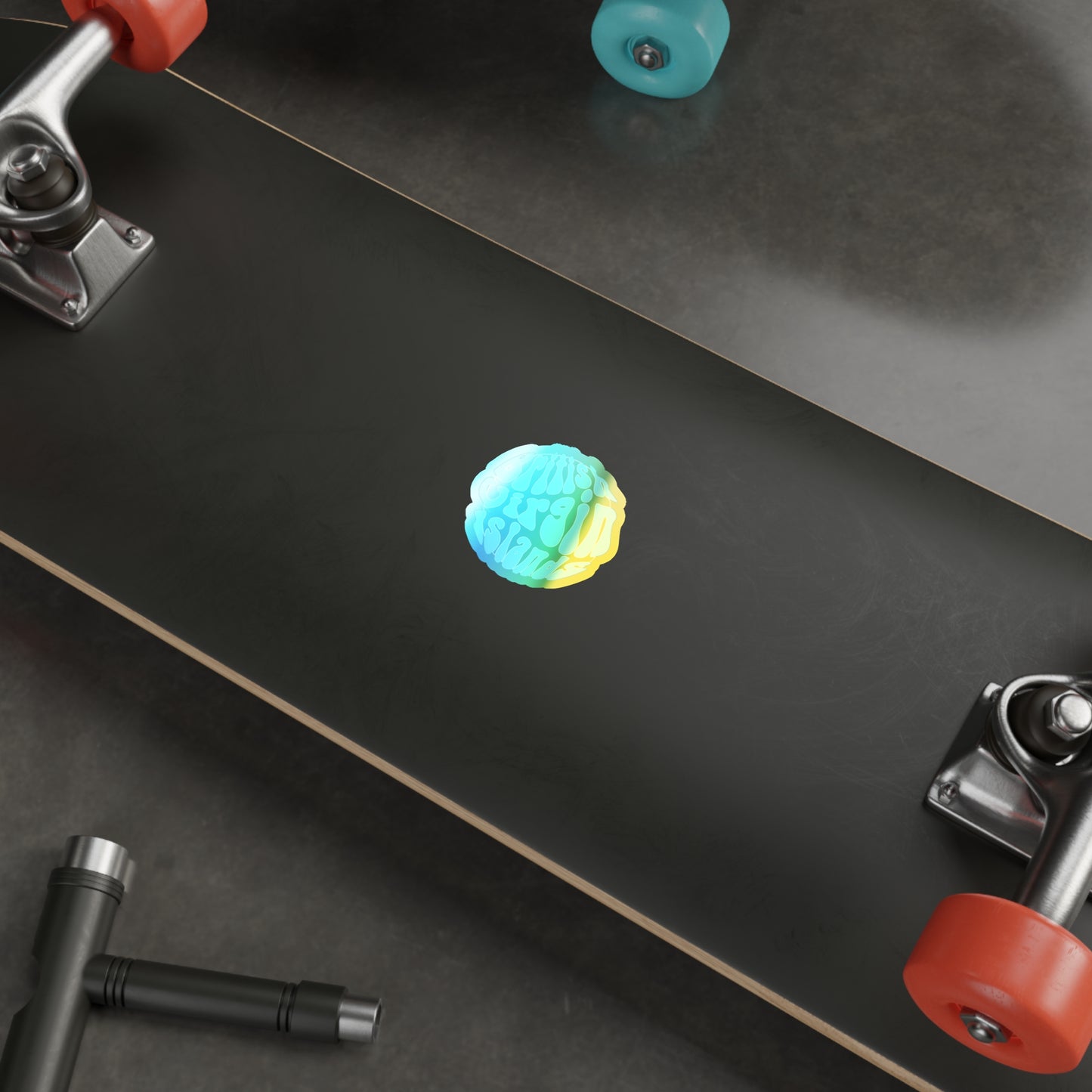 "BVI Bubble” Holographic Die-cut Sticker