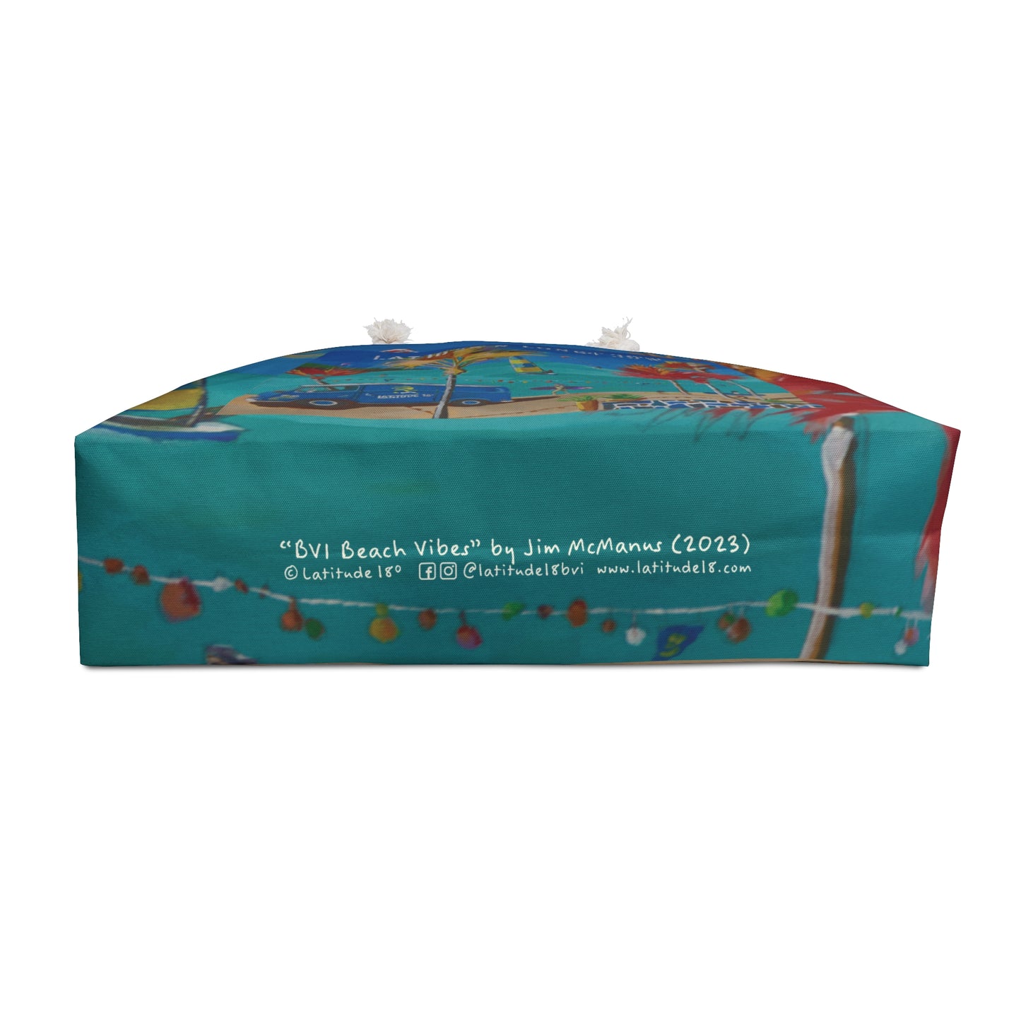 "BVI Beach Vibes" by Jim McManus Beach Bag