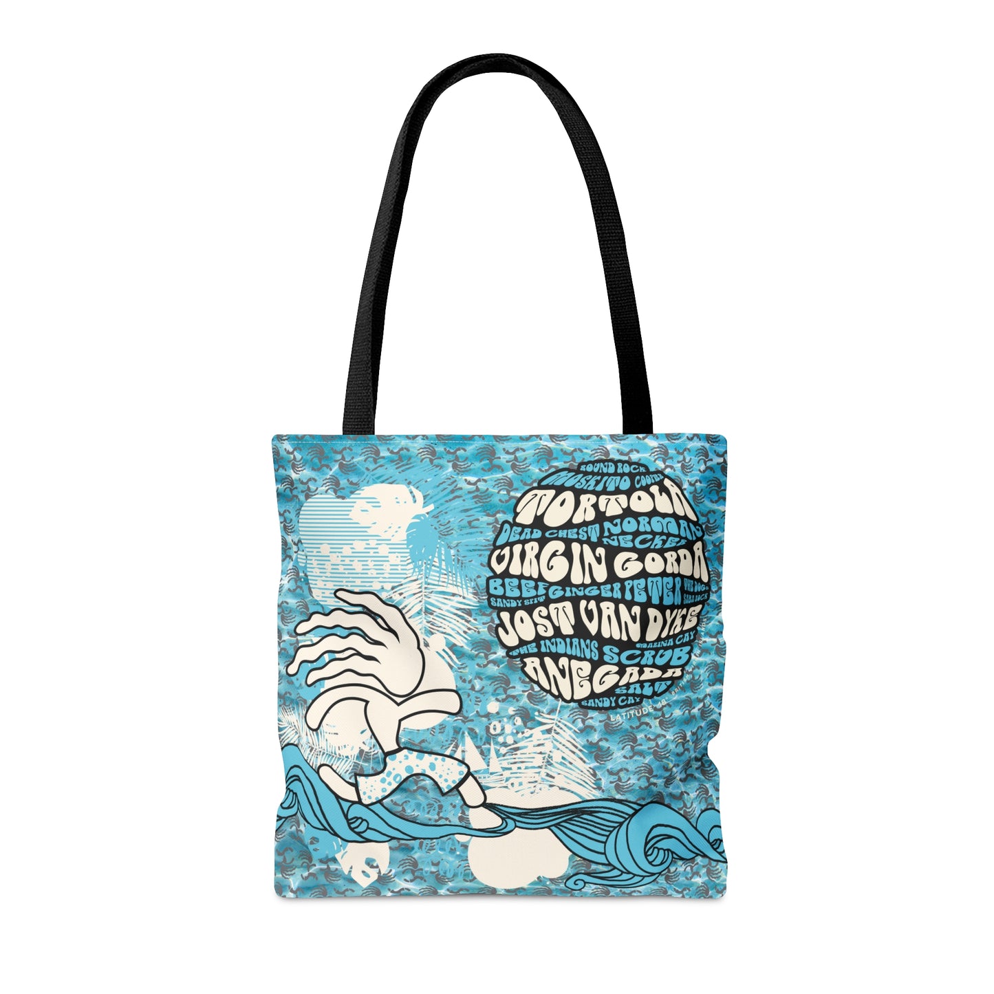 "L18º BVI Island Names" Tote Bag (3 sizes)