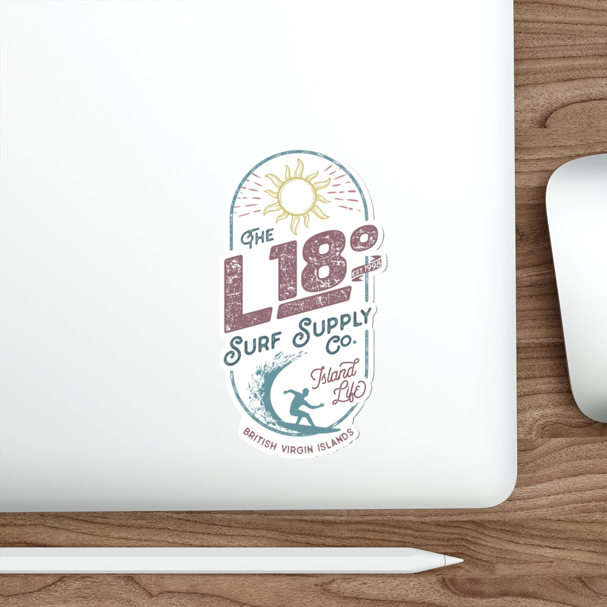 "L18º Surf Supply Co." Die-Cut Sticker