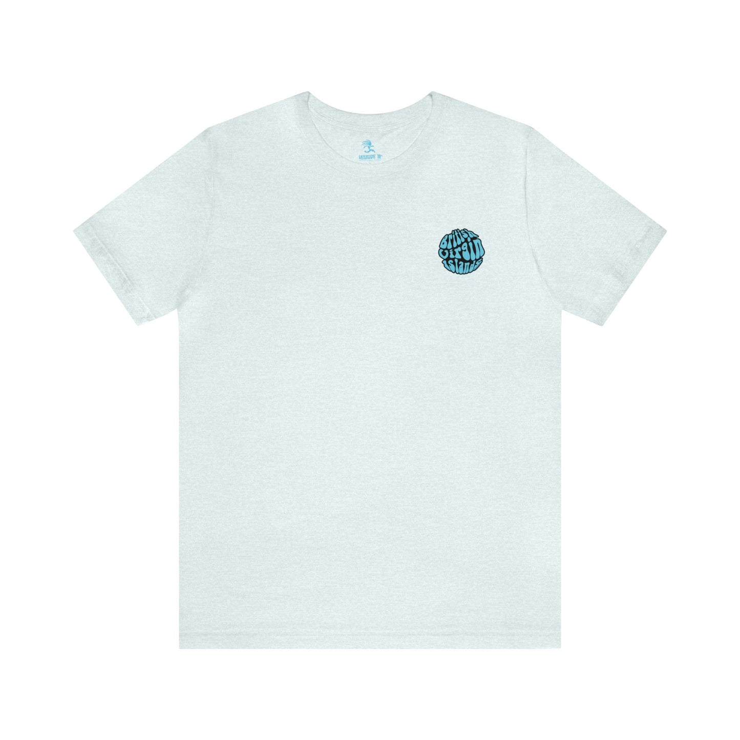 "BVI Bubble - Island Names" (Outline) Unisex S/S Tee