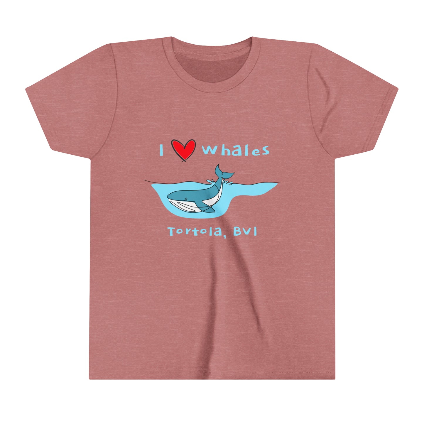 "BVI Whale Love" Youth S/S Tee