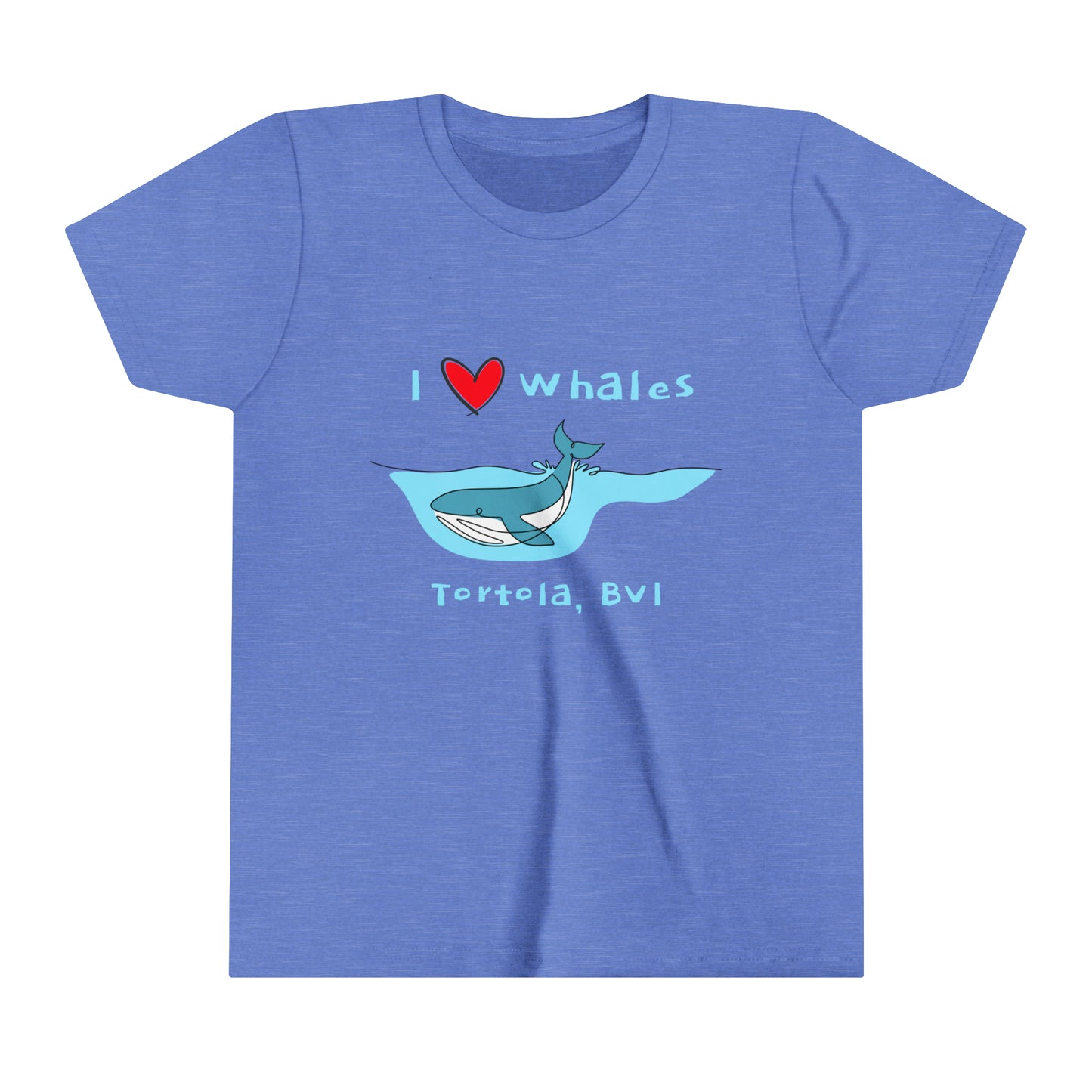 "BVI Whale Love" Youth S/S Tee