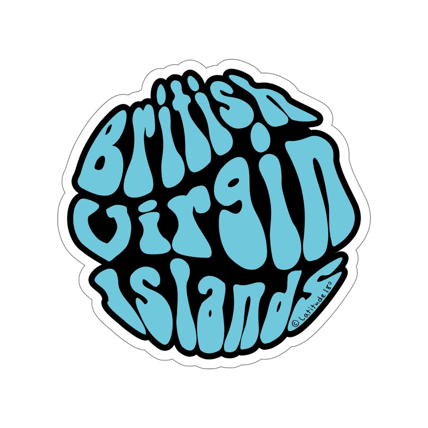 "BVI Bubble" Die-Cut Sticker