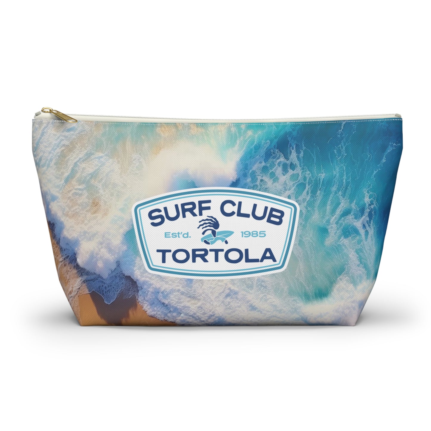 "Surf Club Tortola" Accessory Pouch w T-bottom (2 sizes)