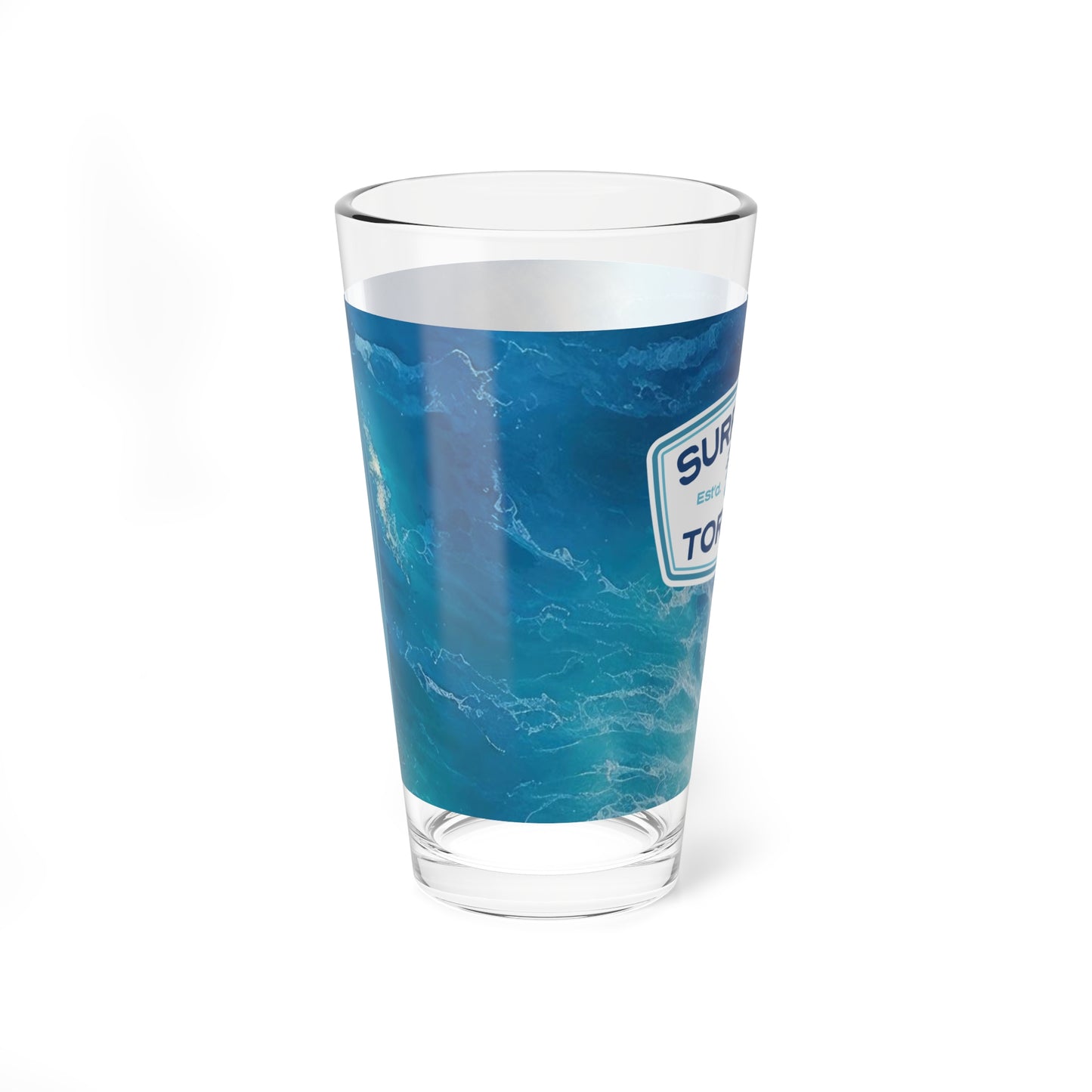 "Surf Club Tortola" Pint Glass, 16oz