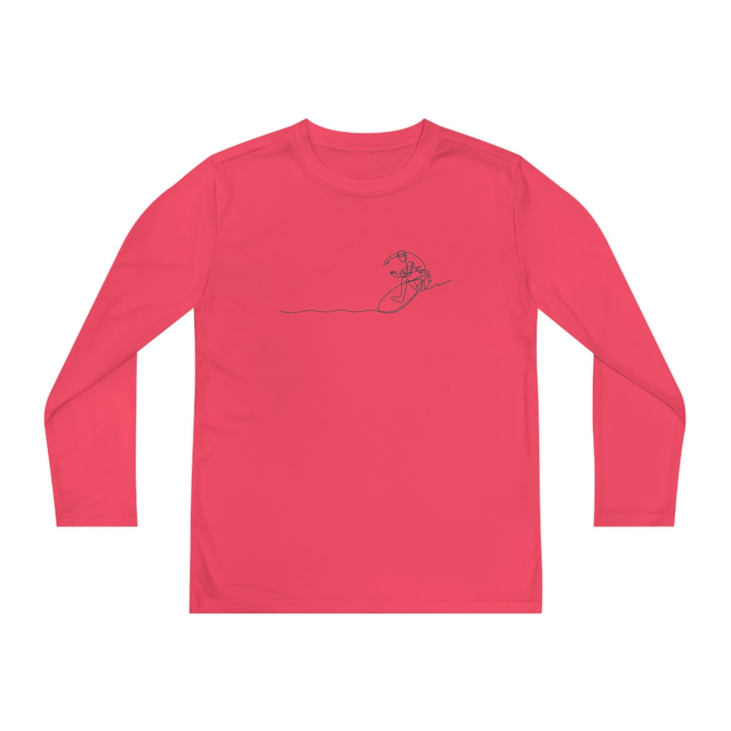 "L18º Surf Supply Co. | Surfing the Line" Youth L/S Performance Tee