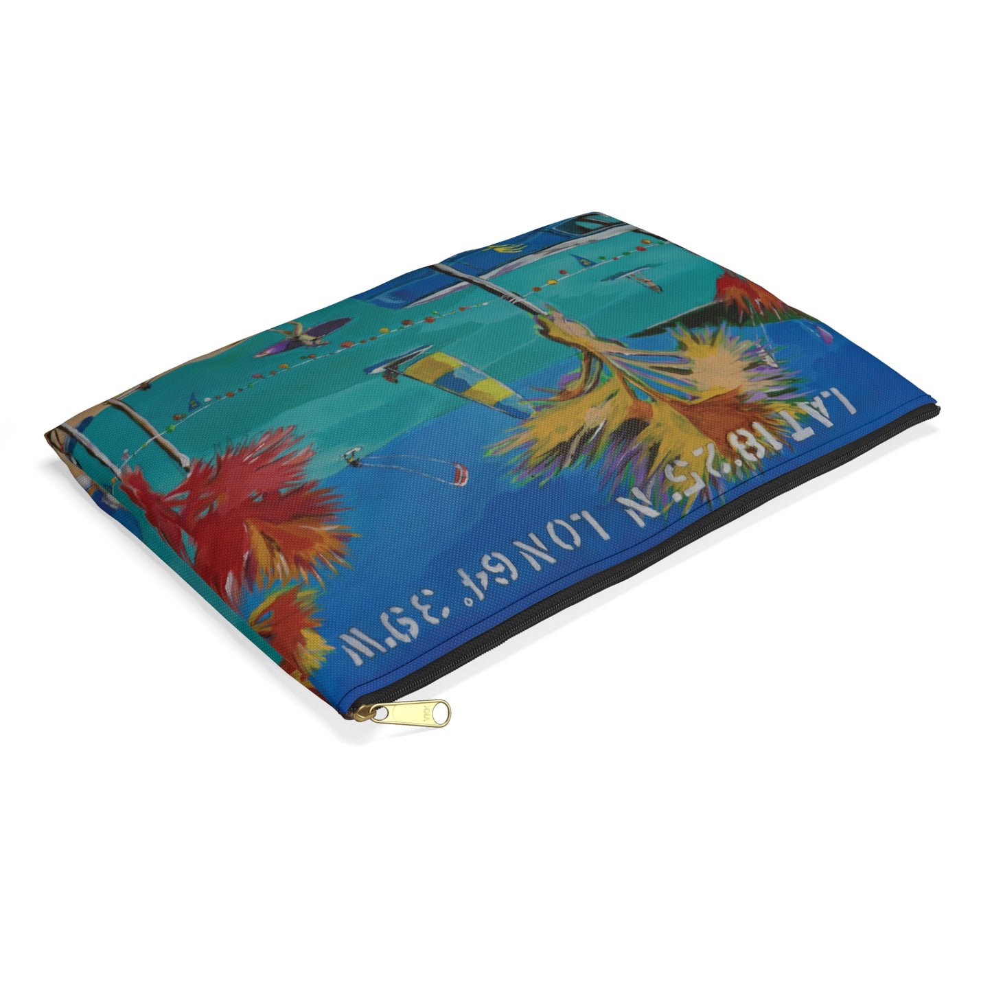 "BVI Beach Vibes" by Jim McManus Accessory Pouch
