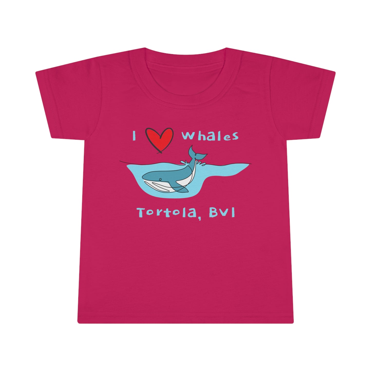"BVI Whale Love" Toddler T-shirt