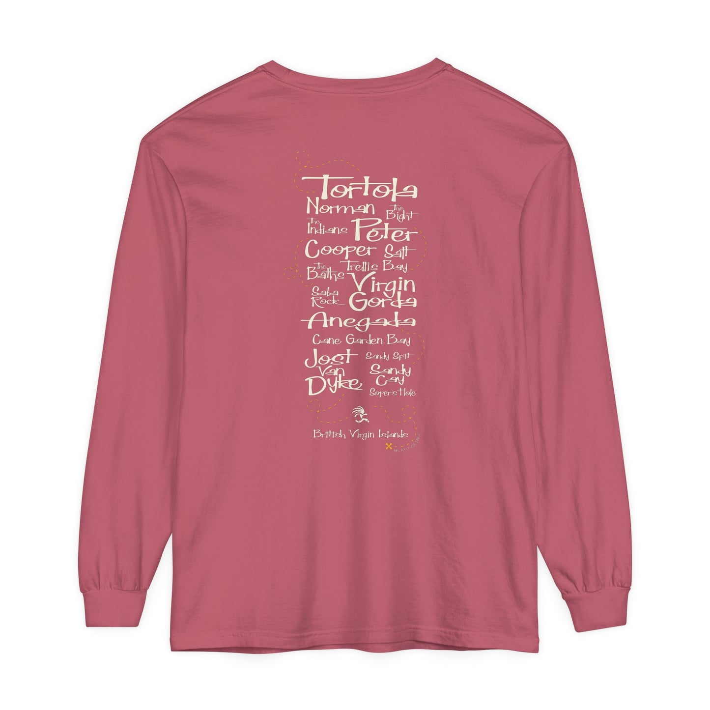 "Dinghy Captain" Unisex L/S Garment-Dyed T-Shirt