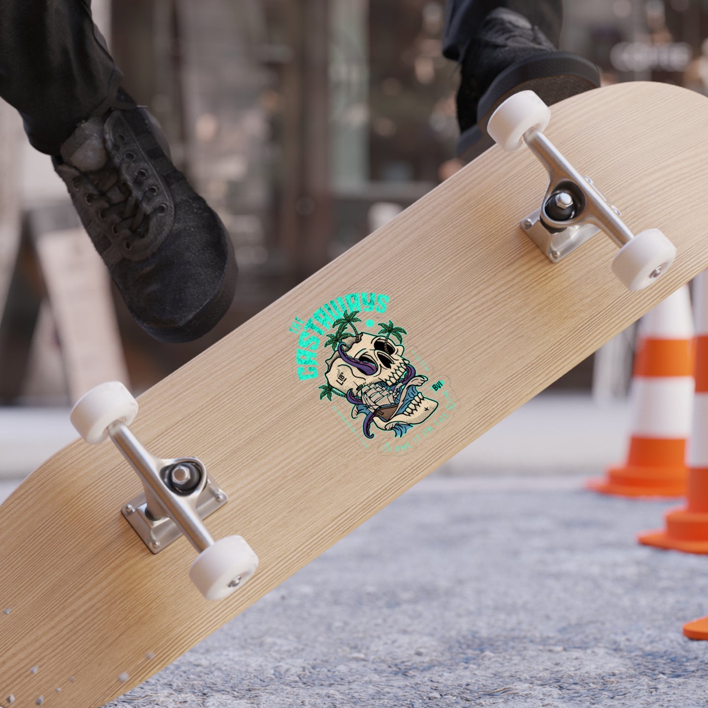 "The Castaways" Transparent Outdoor Die-Cut Sticker