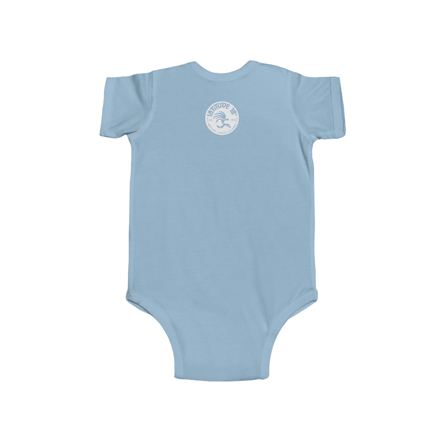 "Tortola, BVI - Island Outline" Infant Fine Jersey Bodysuit
