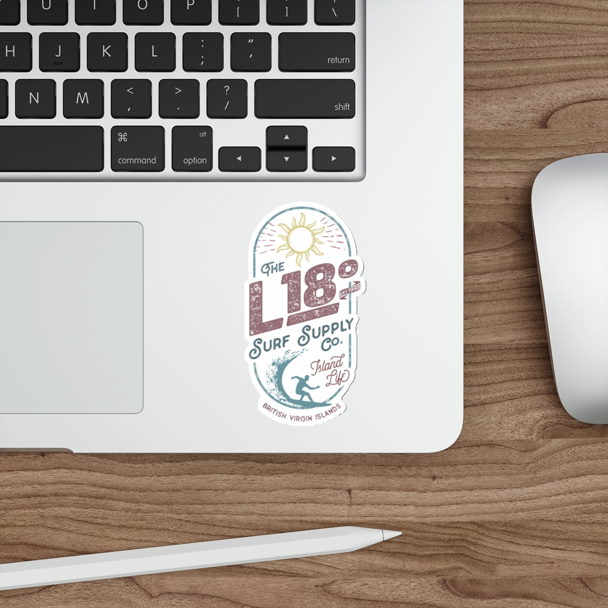 "L18º Surf Supply Co." Die-Cut Sticker