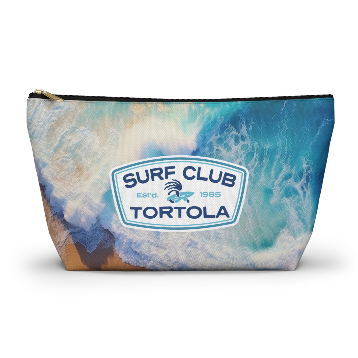 "Surf Club Tortola" Accessory Pouch w T-bottom (2 sizes)