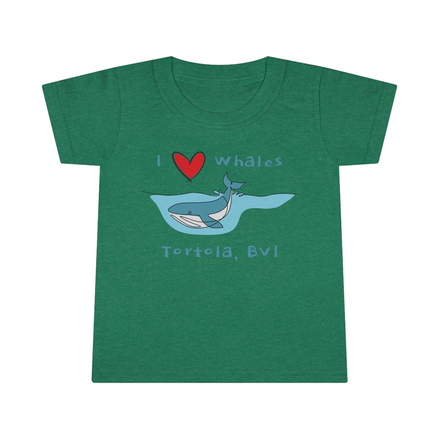 "BVI Whale Love" Toddler T-shirt