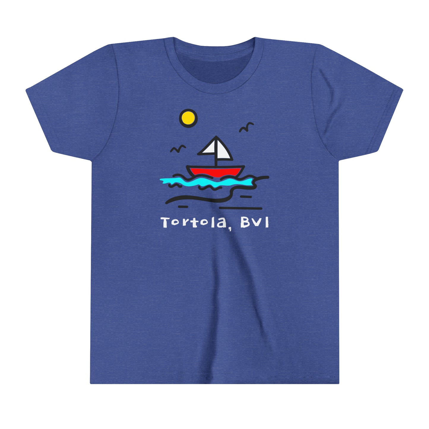 "Sailboat | Tortola" Youth S/S Tee