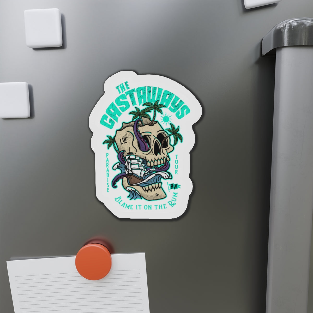 "The Castaways" Die-Cut Magnet