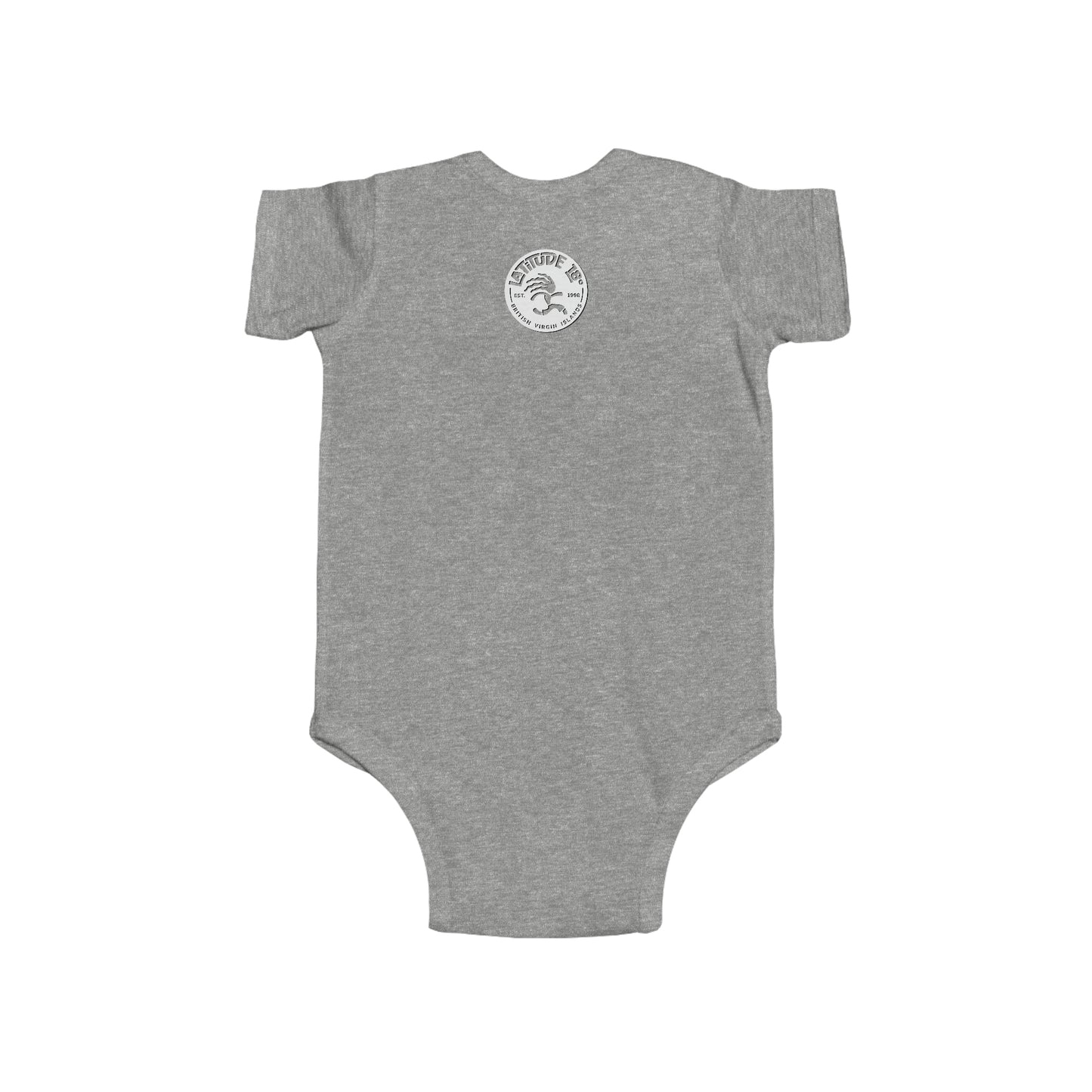 "Tortola, BVI - Island Outline" Infant Fine Jersey Bodysuit