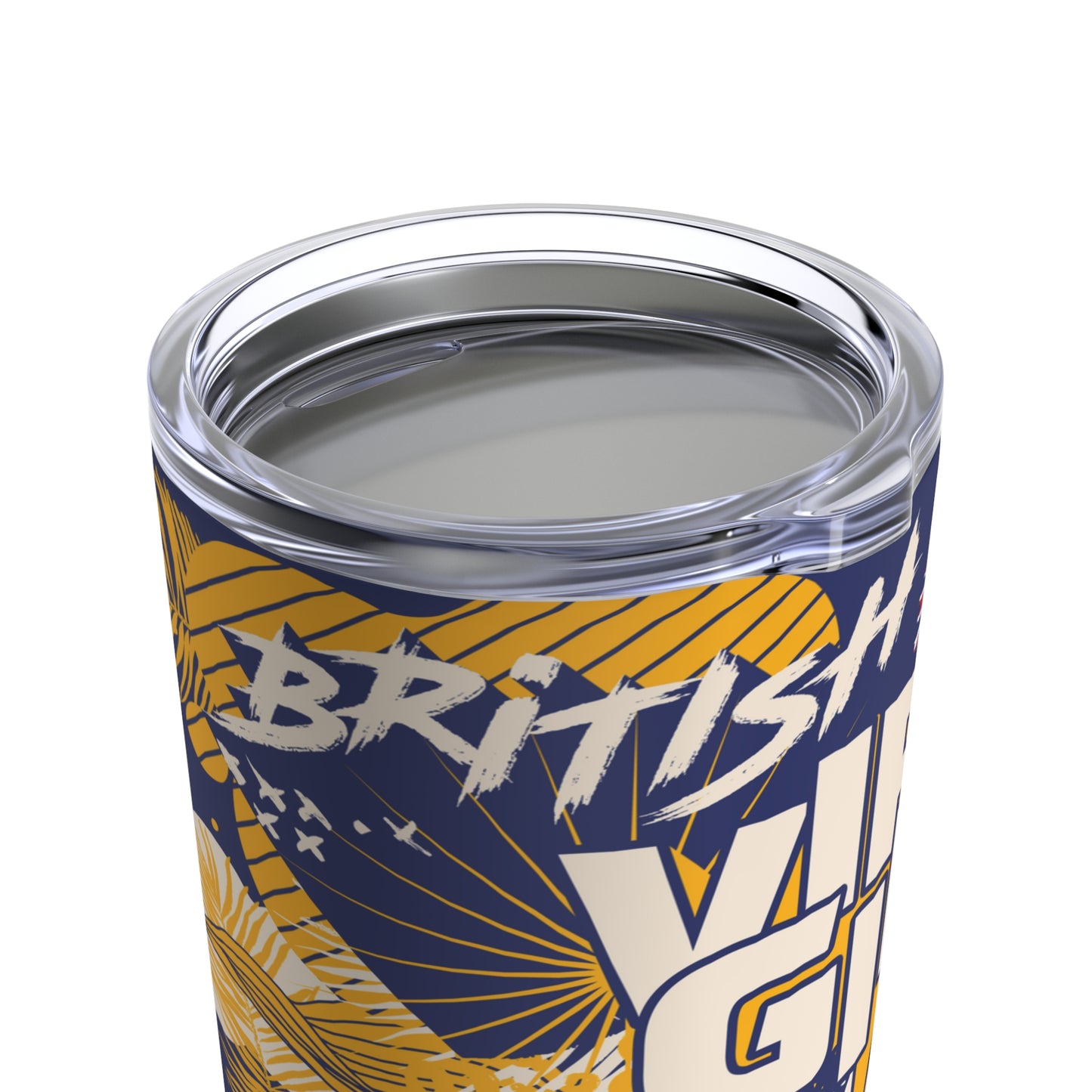 "BVI - For Island Life" (Flag Blue) SS Tumbler 20oz