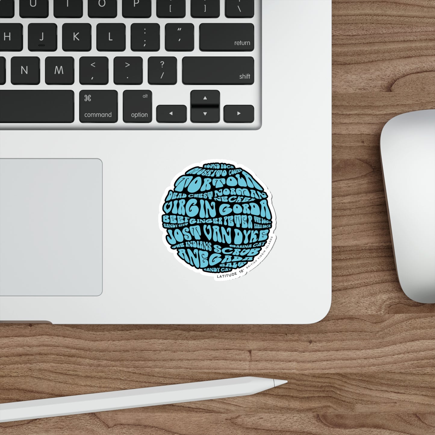 “Islands Bait Ball" Die-Cut Sticker