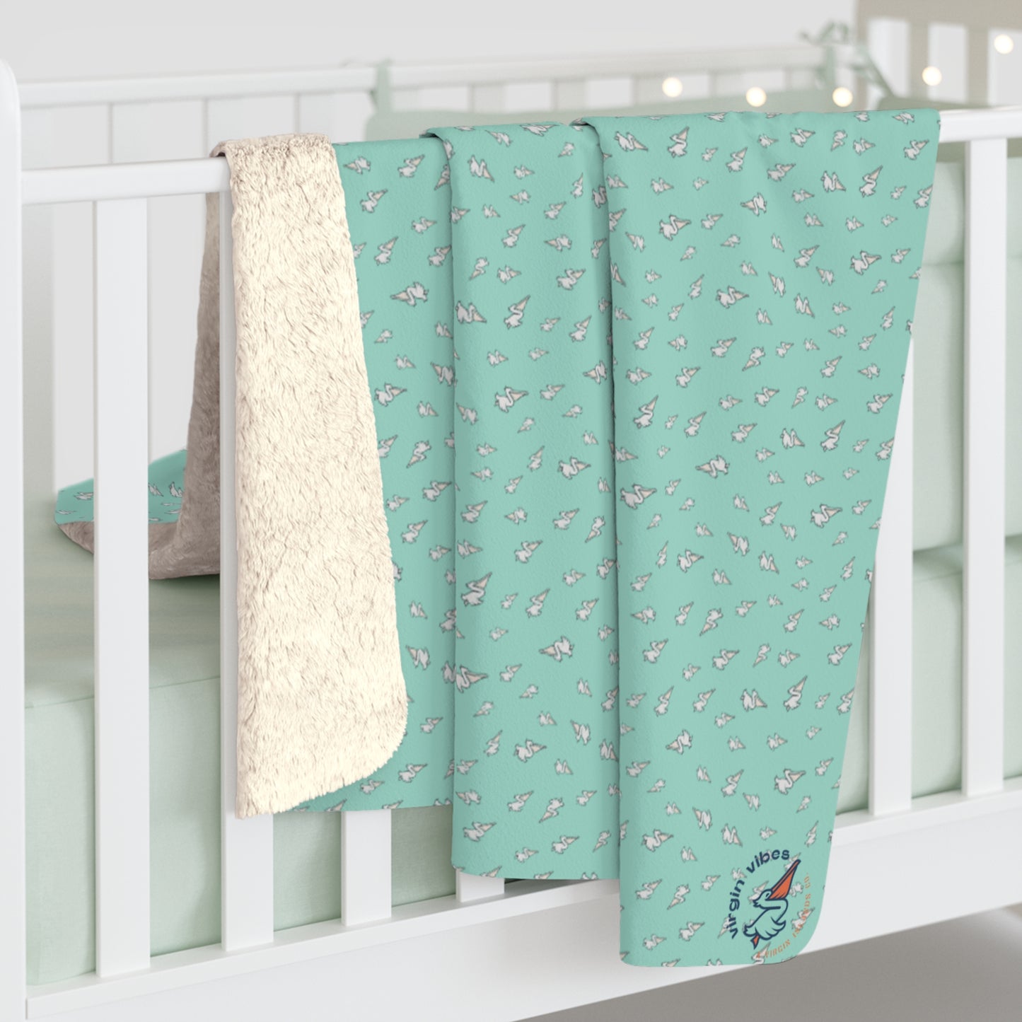 "Virgin Vibes" Sherpa Fleece Blanket