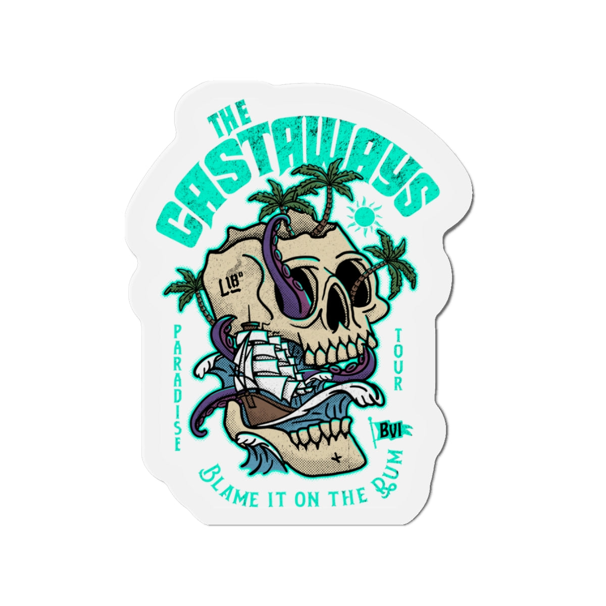 "The Castaways" Die-Cut Magnet