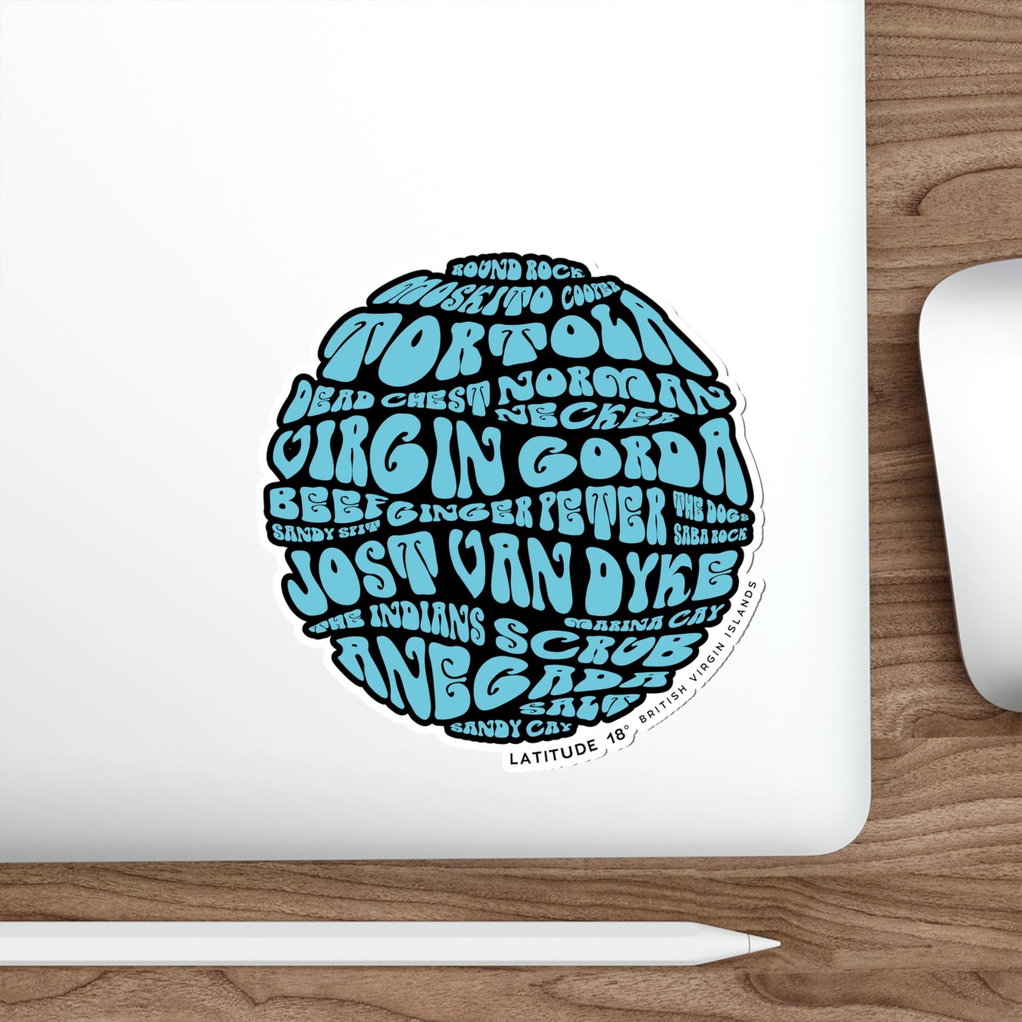 “Islands Bait Ball" Die-Cut Sticker