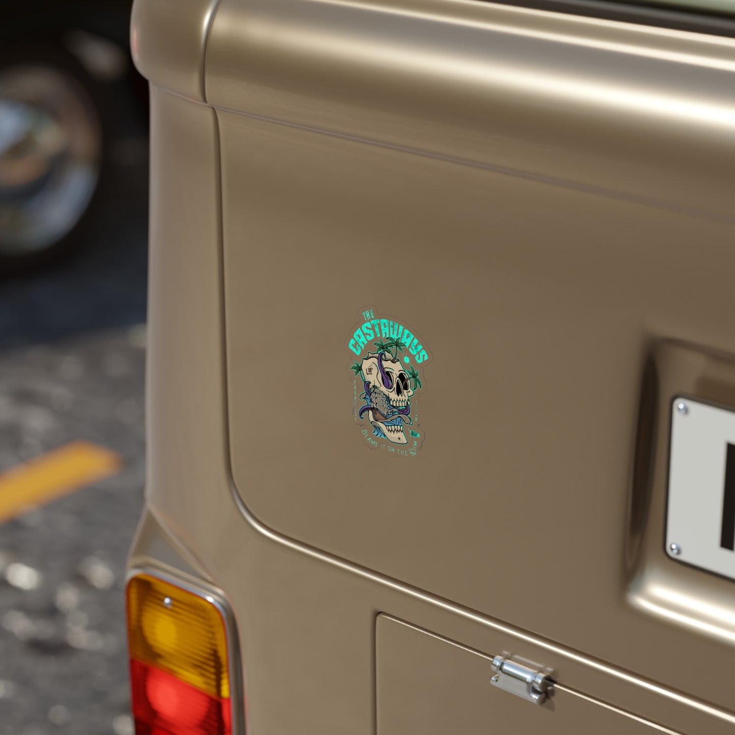 "The Castaways" Transparent Outdoor Die-Cut Sticker