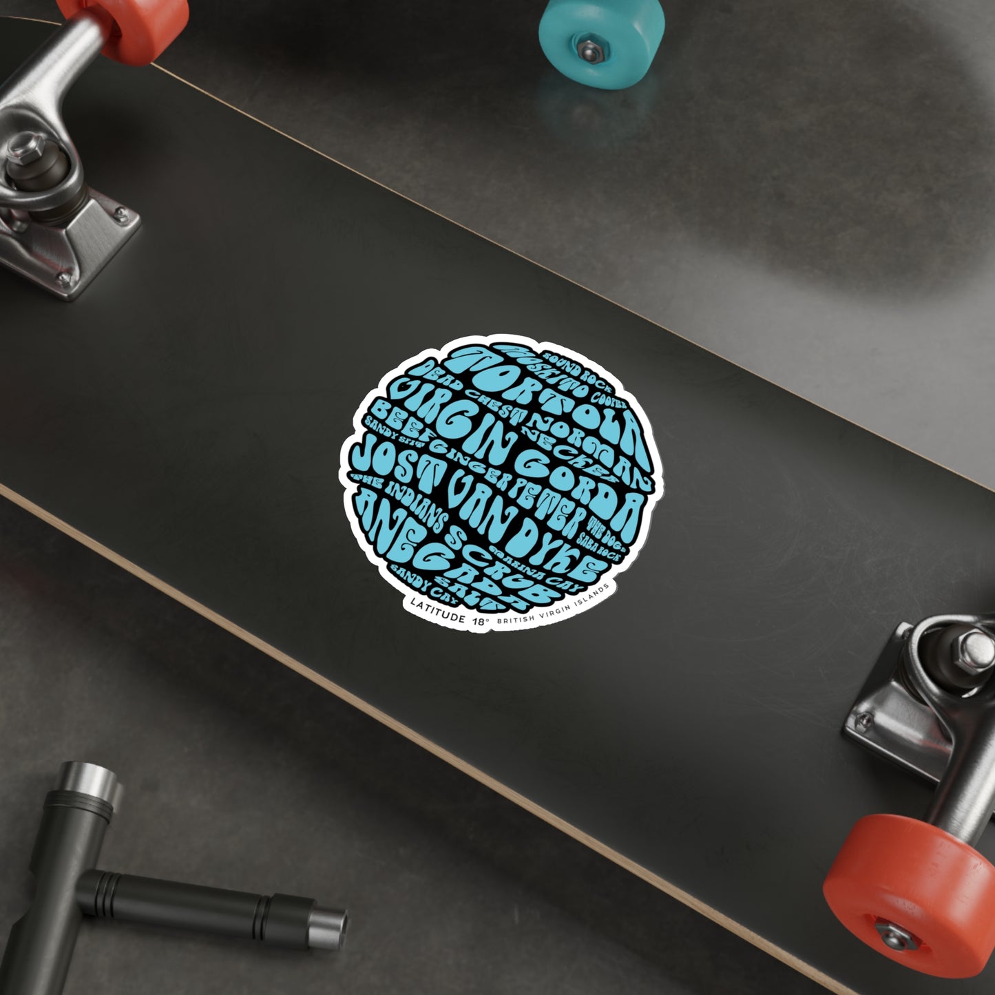 “Islands Bait Ball" Die-Cut Sticker