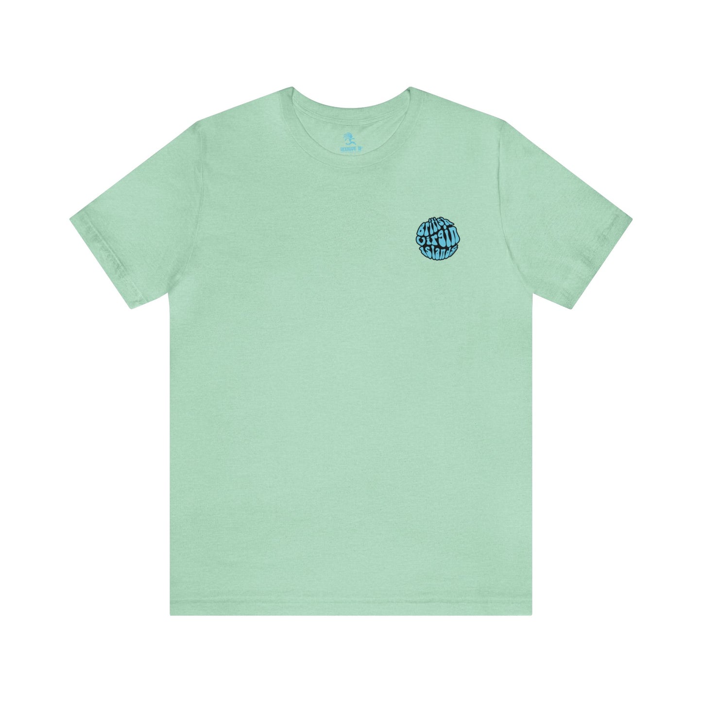 "BVI Bubble - Island Names" (Outline) Unisex S/S Tee