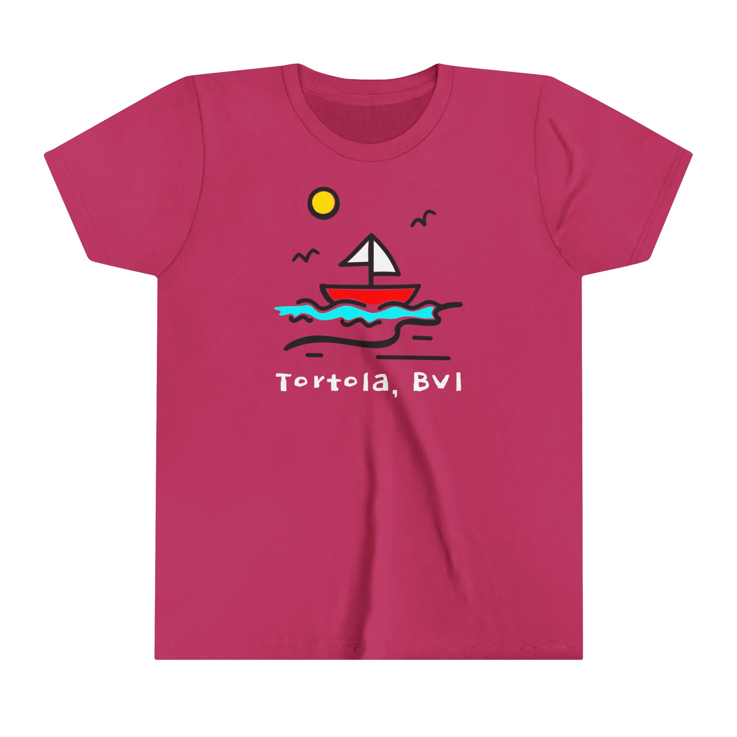 "Sailboat | Tortola" Youth S/S Tee