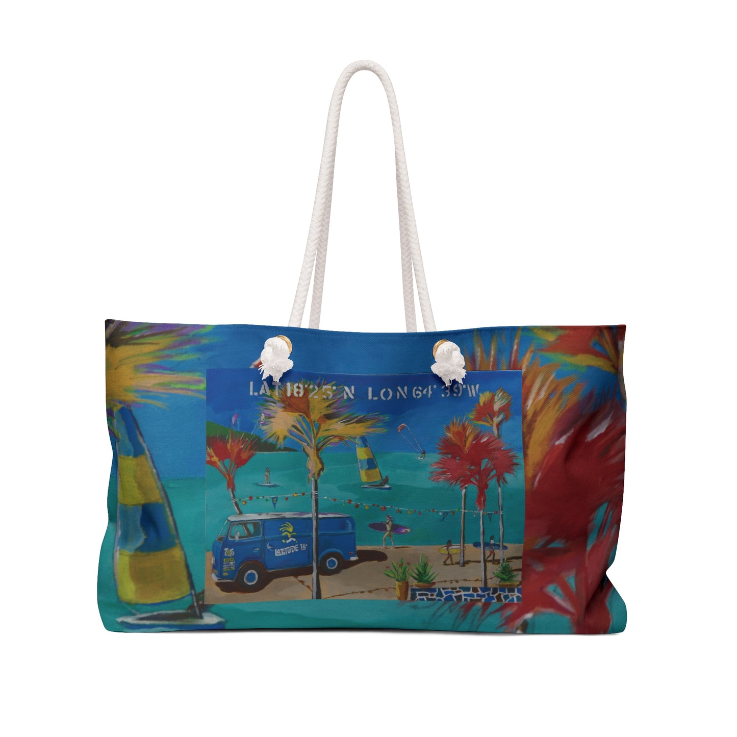 "BVI Beach Vibes" by Jim McManus Beach Bag