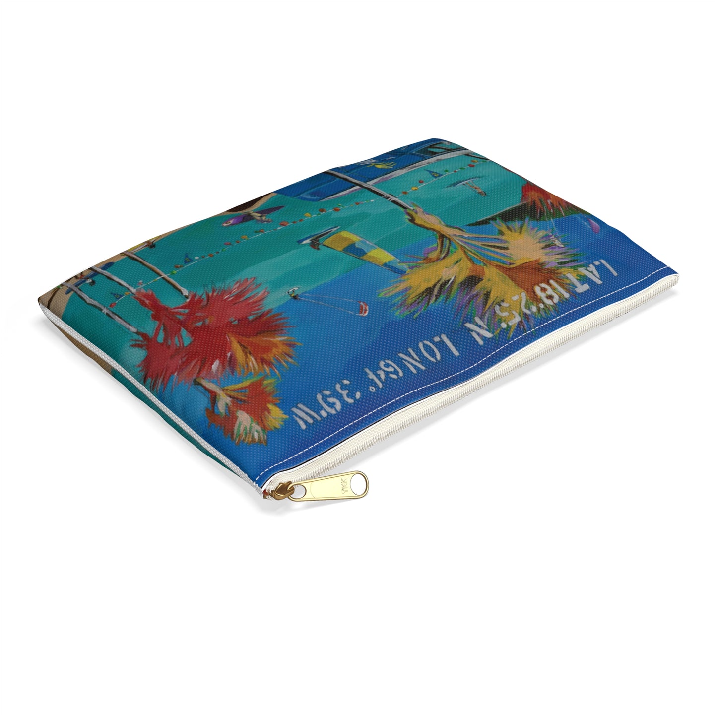 "BVI Beach Vibes" by Jim McManus Accessory Pouch