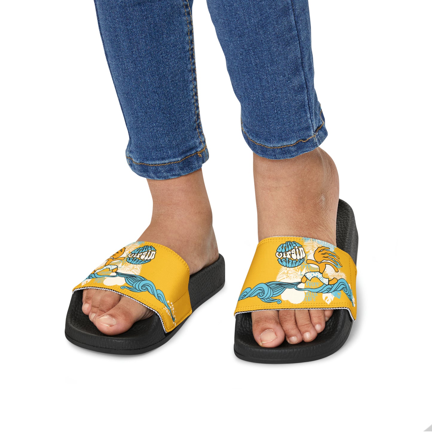 "L18º Surfer Dude" Youth Slide Sandals