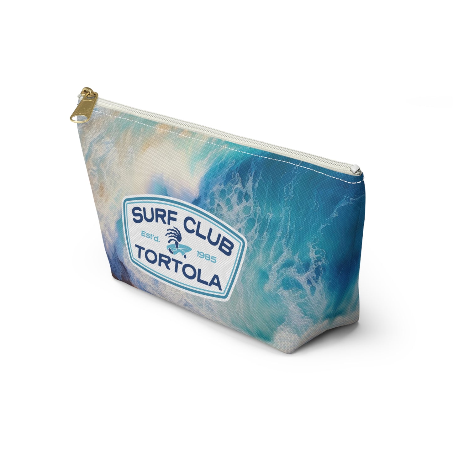 "Surf Club Tortola" Accessory Pouch w T-bottom (2 sizes)