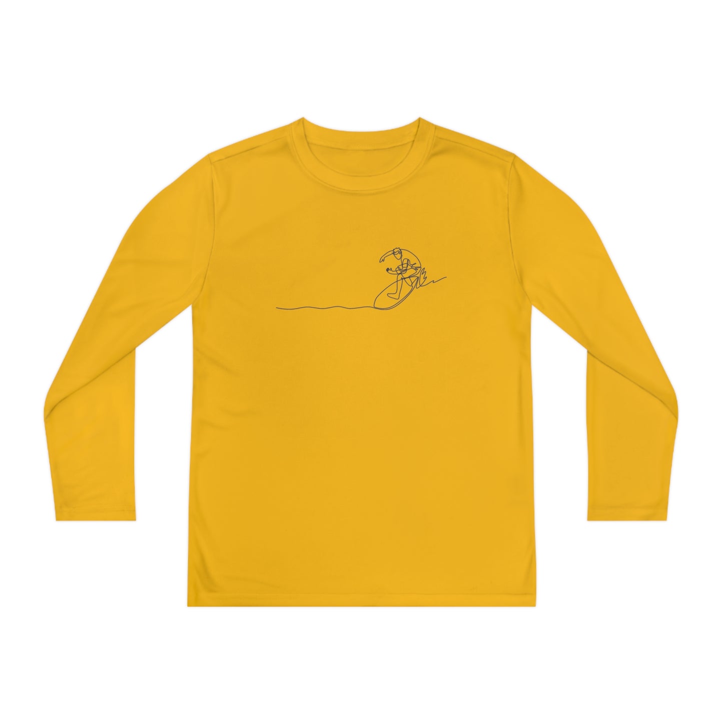 "L18º Surf Supply Co. | Surfing the Line" Youth L/S Performance Tee