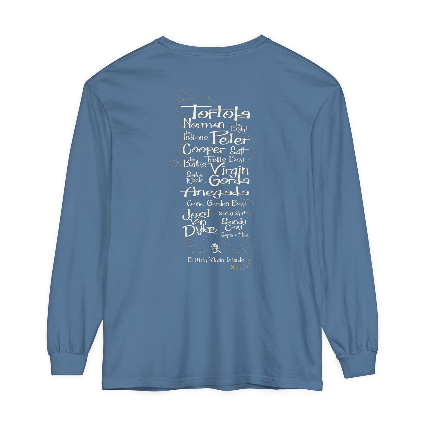 "Crew" Unisex L/S Garment-Dyed T-Shirt