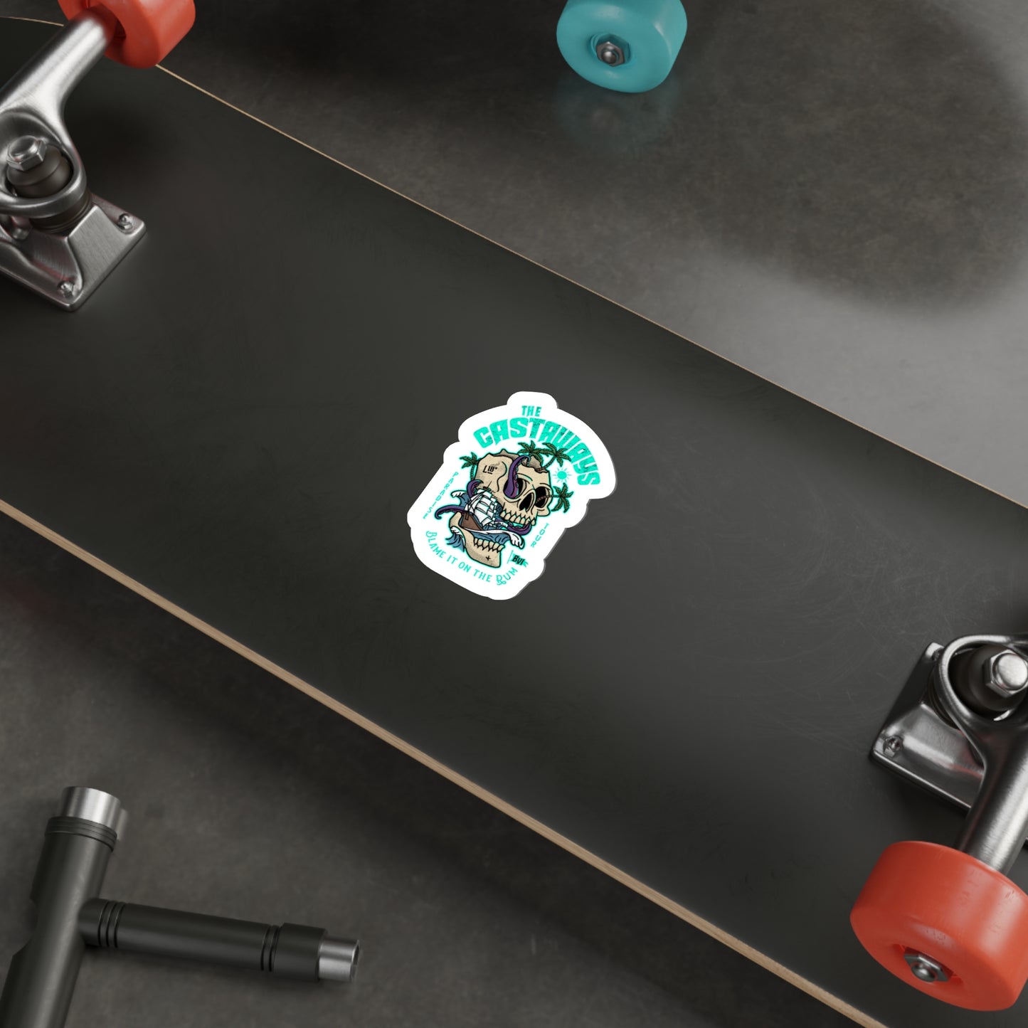 "The Castaways" (White) Die-Cut Sticker